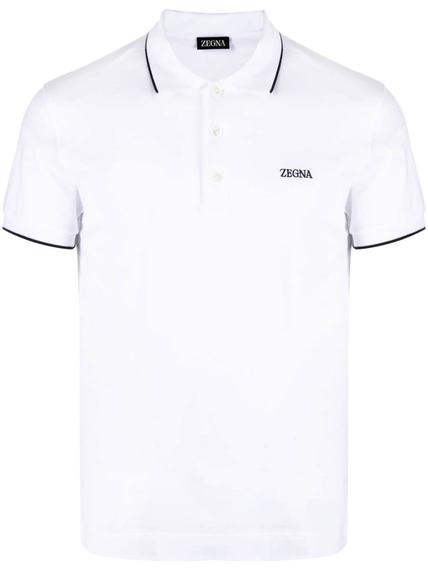 Zegna Zegna Stretch Cotton Polo - Image 1