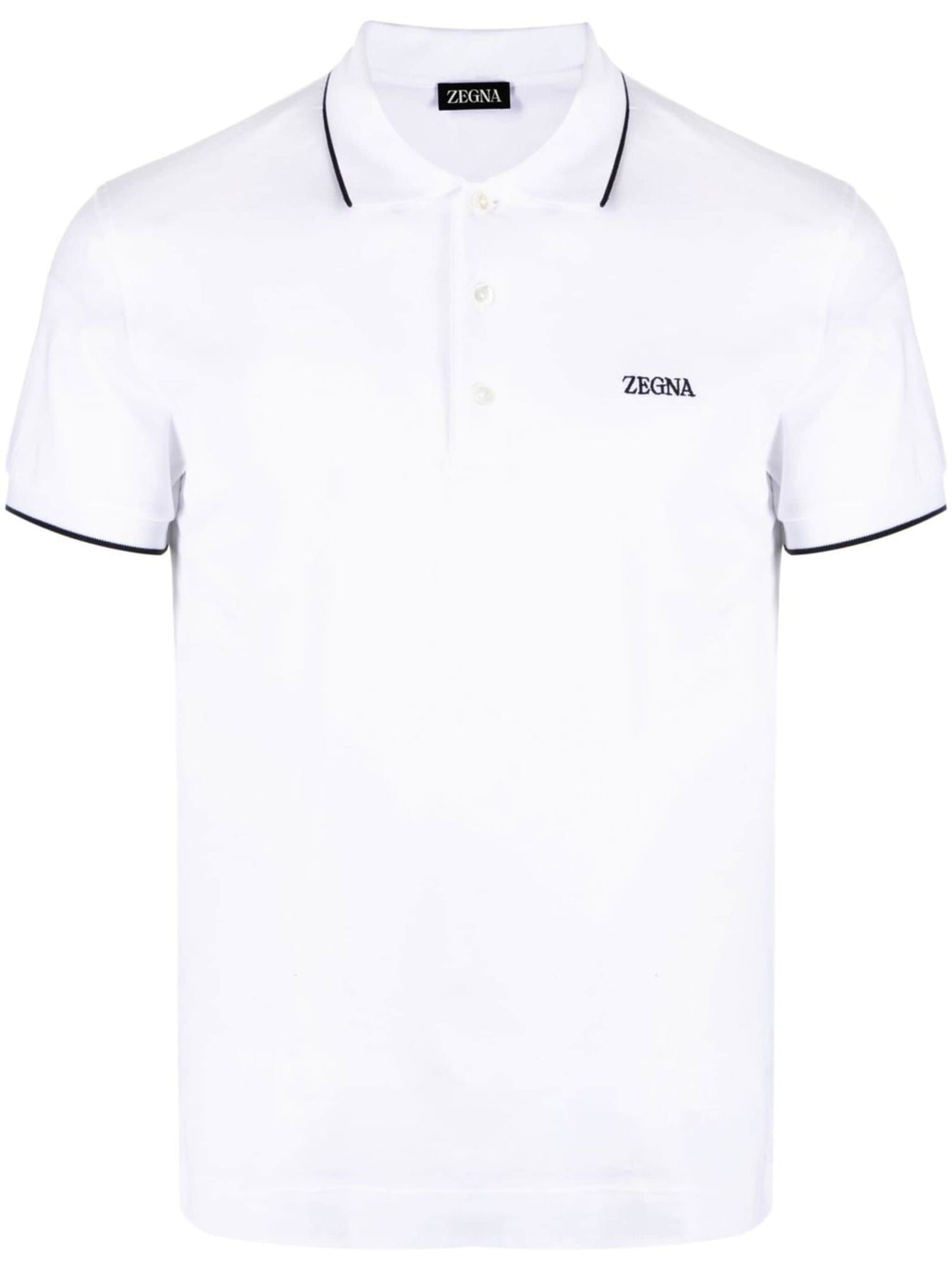 Zegna Zegna Stretch Cotton Polo - Image 1