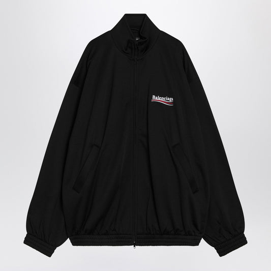 Balenciaga バレンシアガブラックジップフーディー政治キャンペーン - Image 1