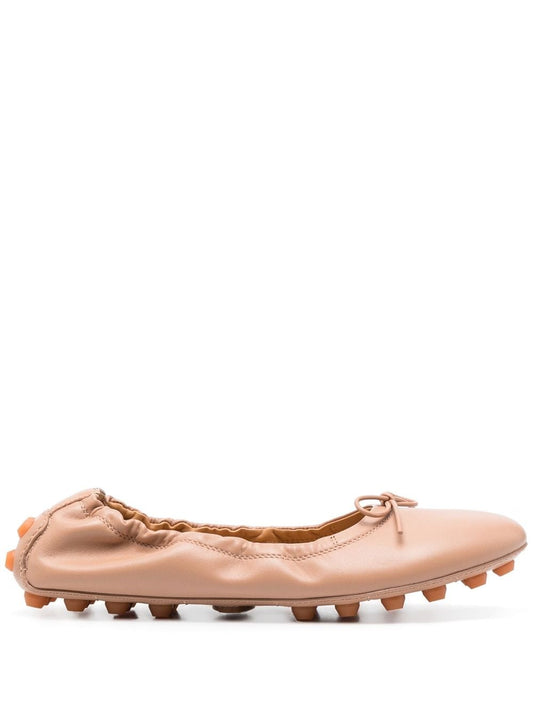 Tods トッド 'S バブルレザーバレエフラット - Image 1