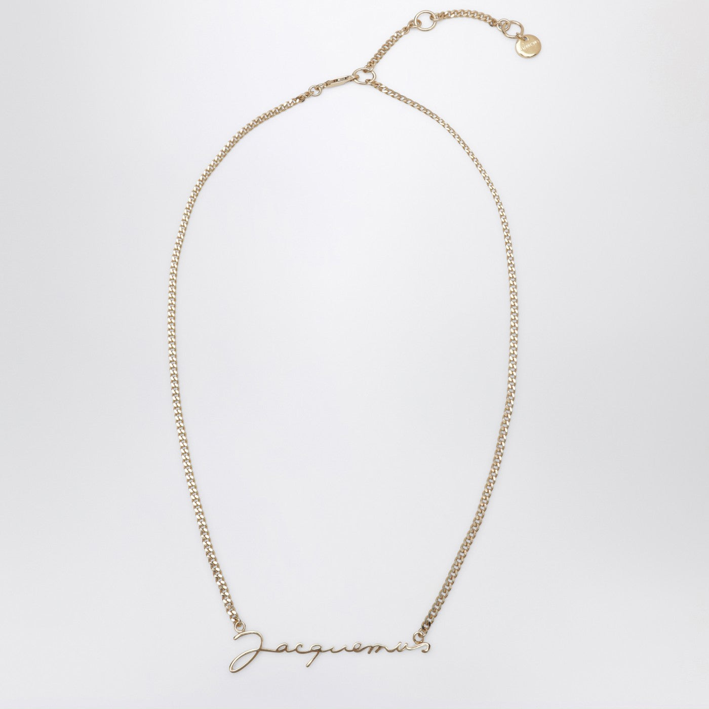 Jacquemus Jacquemus The Gold Necklace With Logo - Image 1