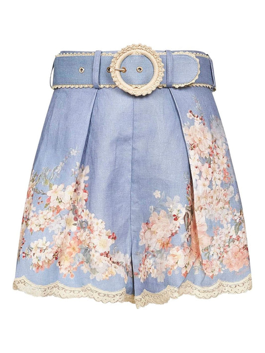 Zimmermann Zimmermann Cascadian Linen Shorts - Image 1