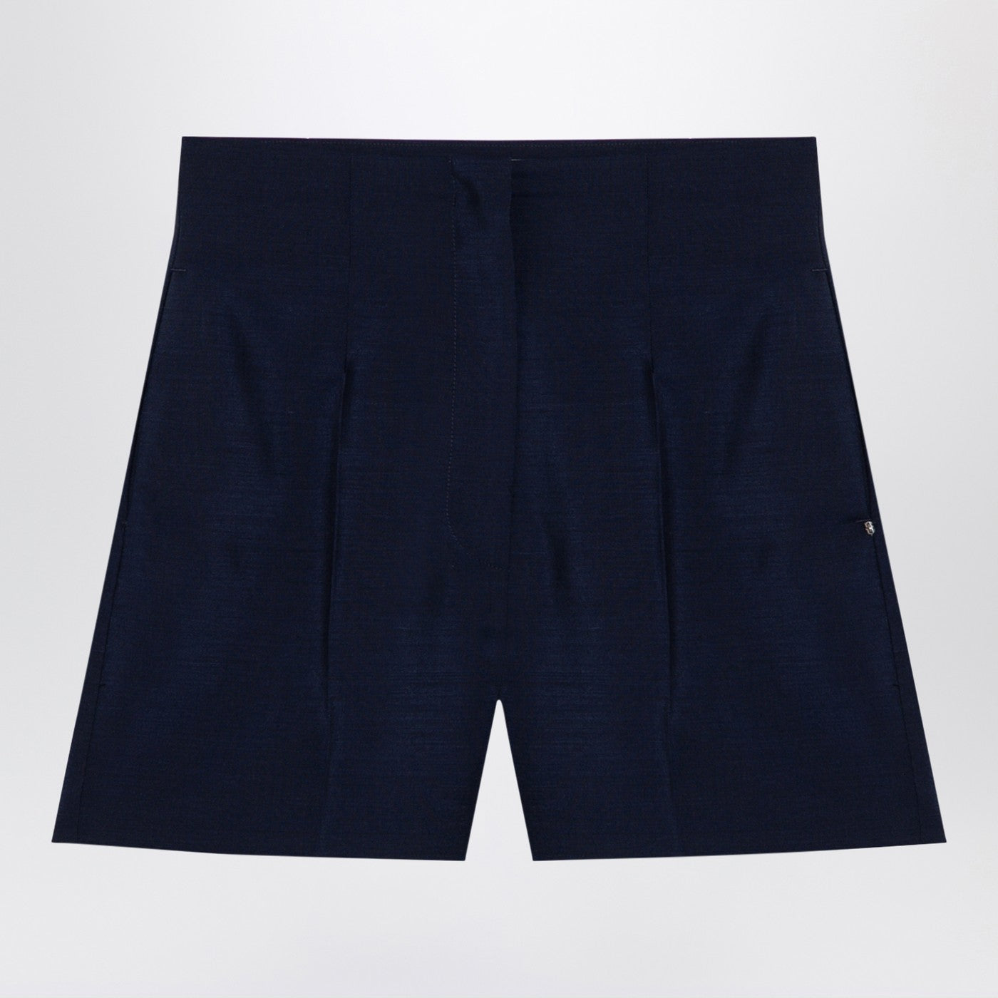 Sportmax SportMax Blueウールブレンドショーツ - Image 1