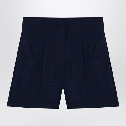 Sportmax SportMax Blueウールブレンドショーツ - Image 1