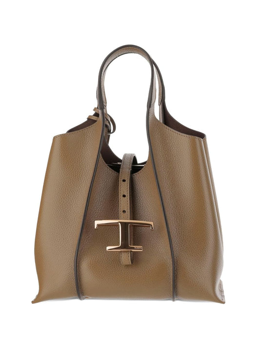 Tods トッド 'S ミニレザーショッピングバッグ - Image 1