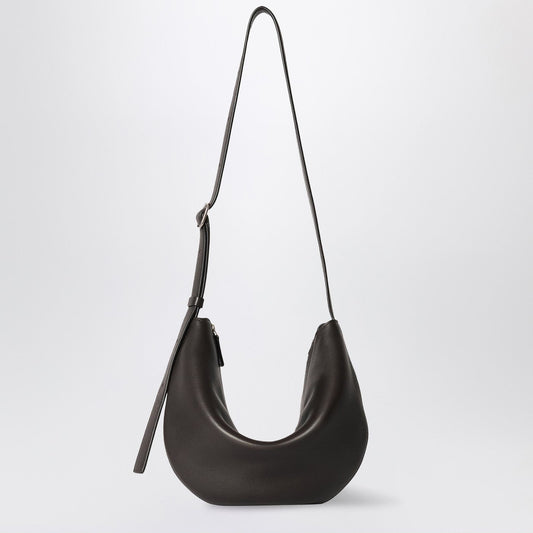 The 列の茶色の革のジュベットバッグ - Image 1