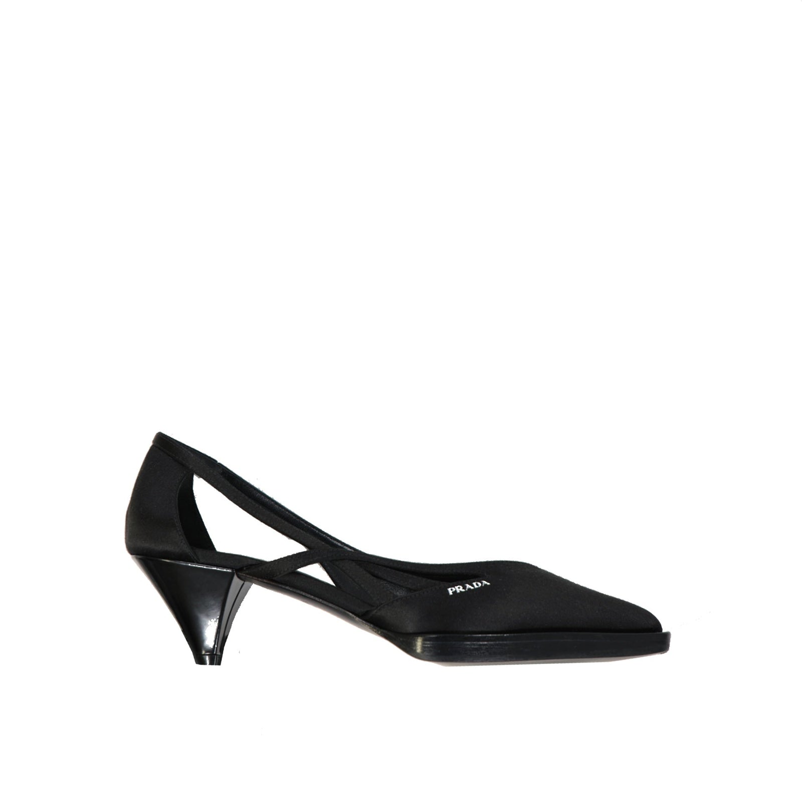 Prada プラダ55mmカットアウトサテンポンプ - Image 1