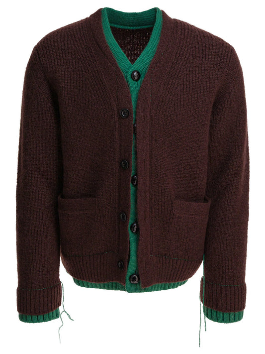 Sacai Sacai ウールブレンド カーディガン - Image 1
