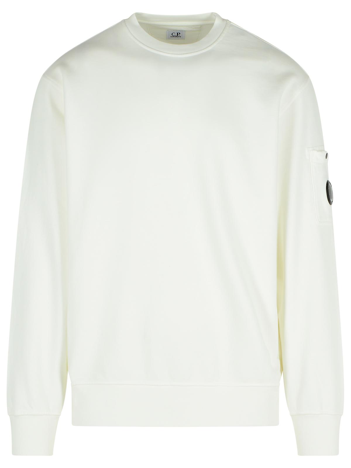 C C.P.会社のホワイトコットンスウェットシャツ - Image 1