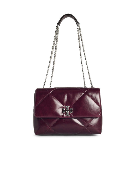 Tory Tory Burch 'Kira' Burgundy Lear Crossbodyバッグ - Image 1