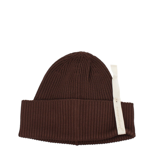 Jacquemus Jacquemus Cappelli Donna Cotone Marrone - Image 1