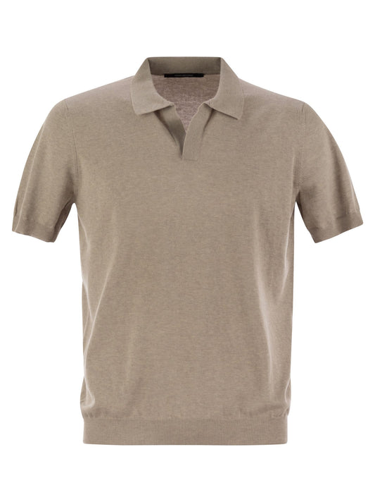 Tagliatore Tagliatore Basic半袖コットンポロシャツ - Image 1