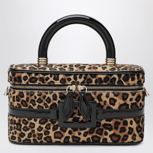 Roger Roger Vivier Belle Vivier Vanity Bag Leopardプリントポニー肌 - Image 1