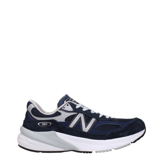 Designer Brand ニューバランス 990 メンズs スニーカー スエード ブルー/シルバー - Image 1