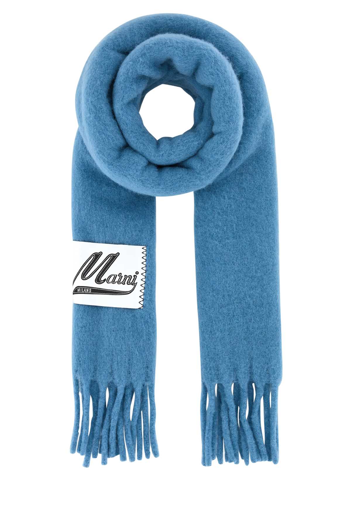 Marni Marni Light Blue Alpaca Blend Scarf - Image 1