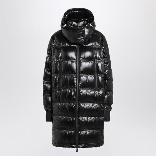 Moncler モンクラーグロノブルロンググロッシュブラックダウンジャケット - Image 1