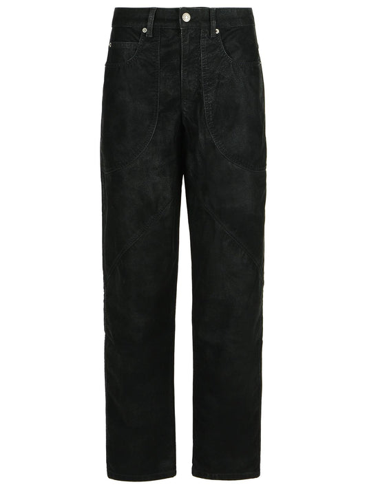 Marant イザベル・マラン・エトワイル 'ケルヴィナ'ブラックフェイクリアパンツ - Image 1