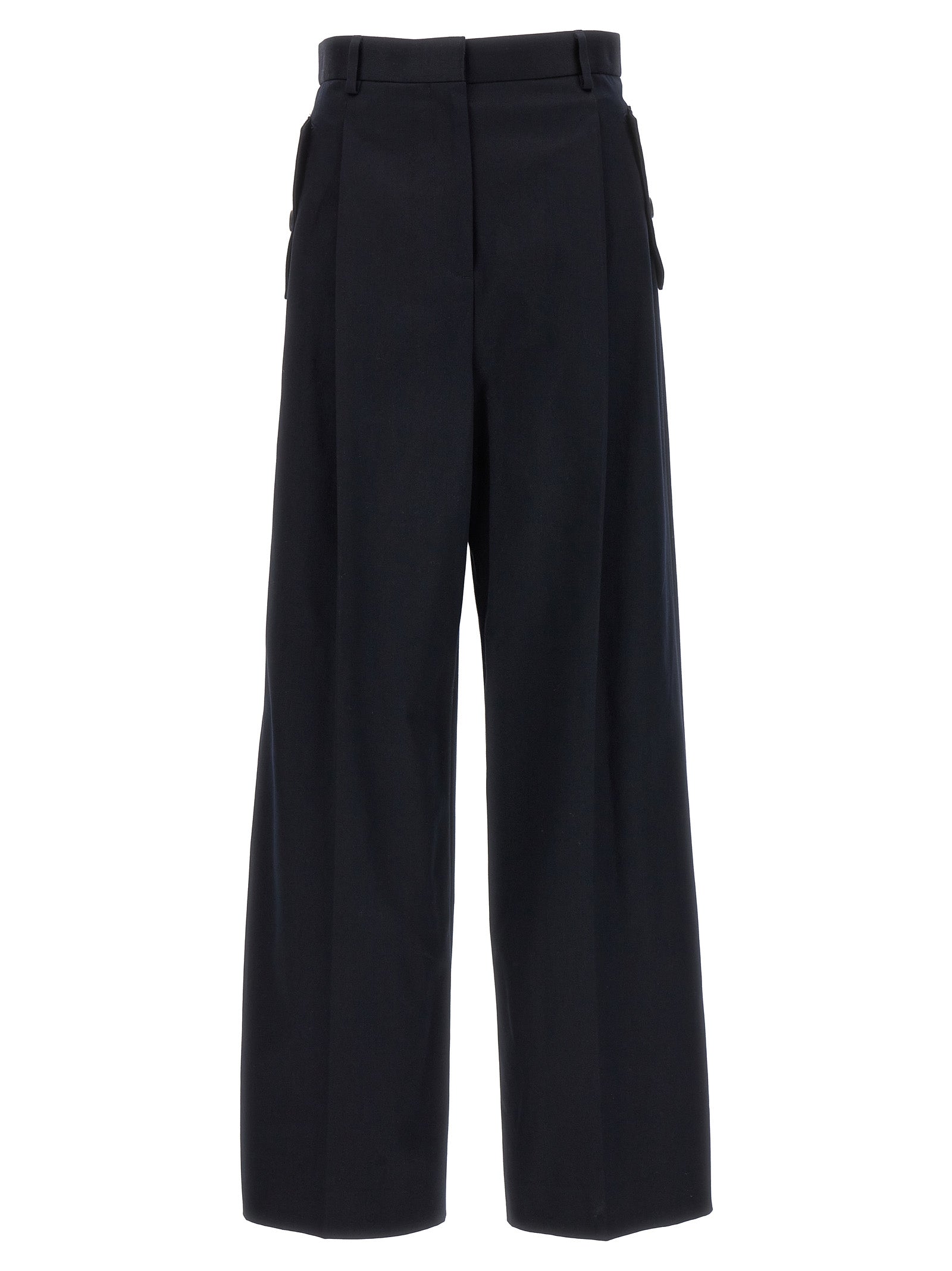 Lanvin ランバンルーズレッグフロントプリーツパンツ - Image 1