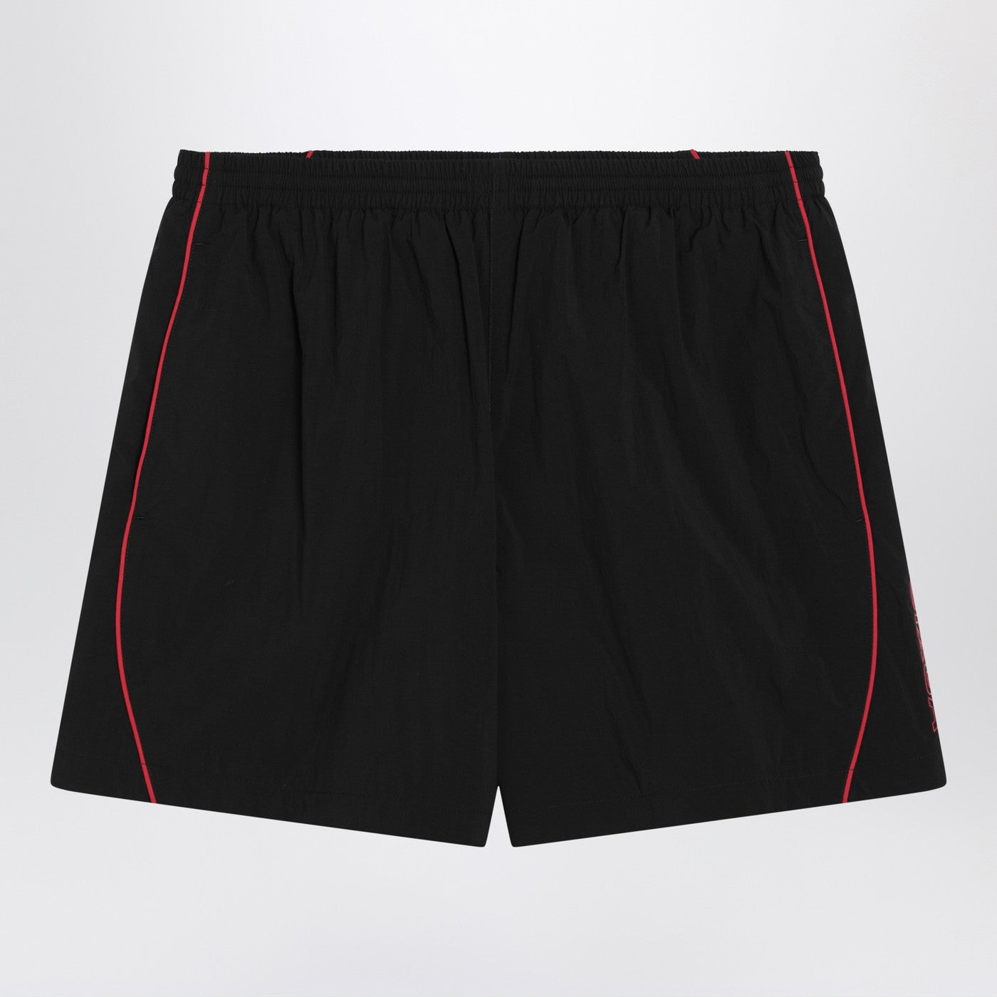 Balenciaga ロゴ付きのバレンシアガブラックテクニカルファブリックショート - Image 1