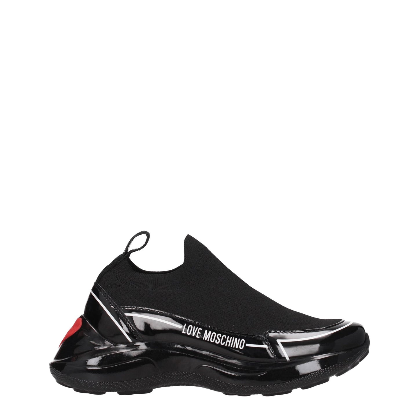 Moschino モスキーノスニーカーの女性ファブリックブラックが大好きです - Image 1