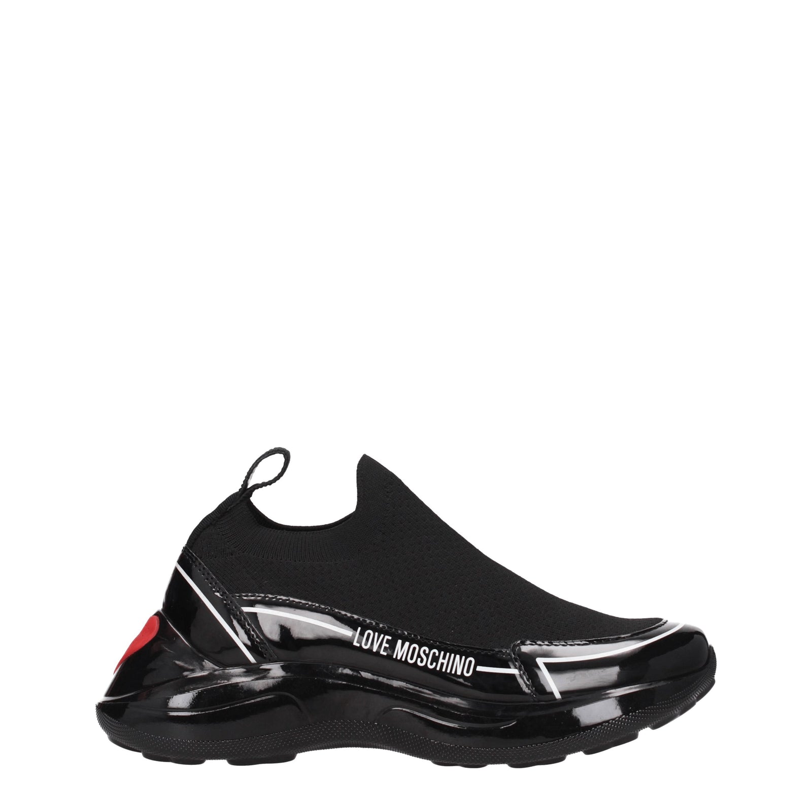 Moschino モスキーノスニーカーの女性ファブリックブラックが大好きです - Image 1