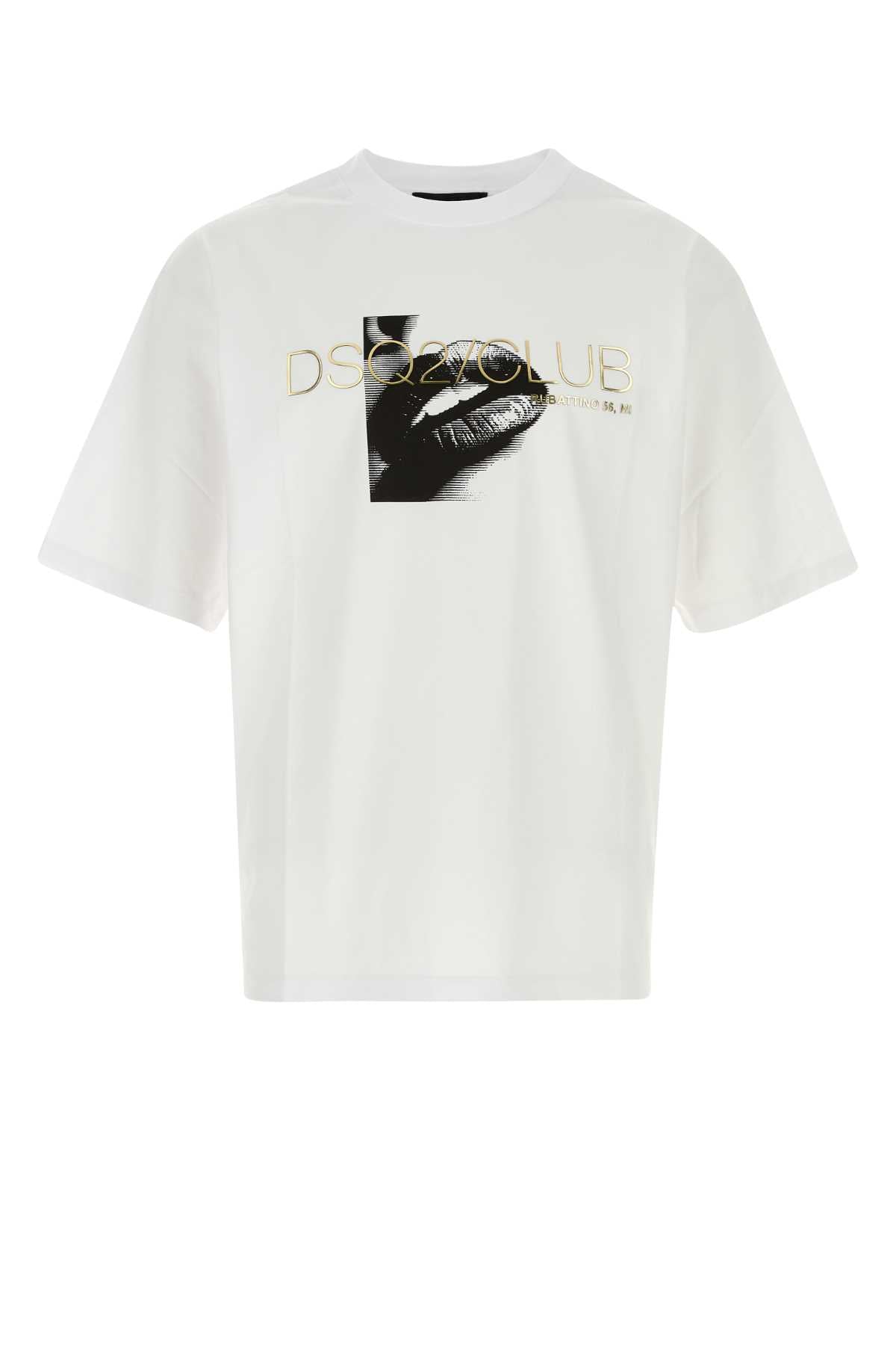 Dsquared2 ディースクエアード ホワイト コットン T シャツ - Image 1