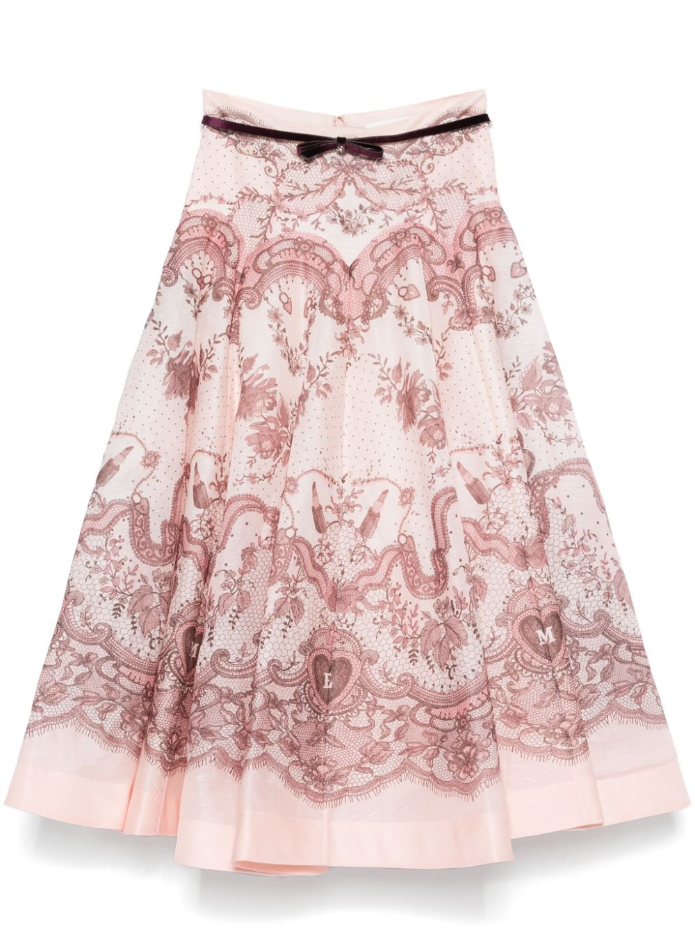 Zimmermann Zimmermann Crush Silk Blend Skirt - Image 1