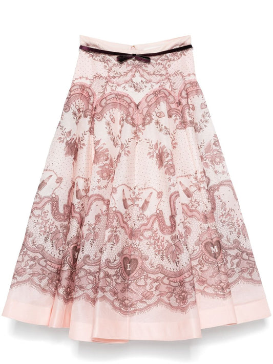 Zimmermann Zimmermann Crush Silk Blend Skirt - Image 1