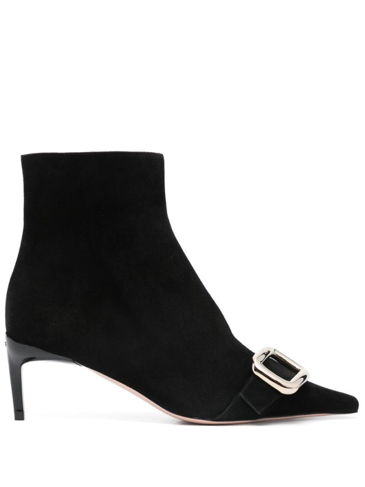 Roger Roger Vivier Choc Heel Boots - Image 1