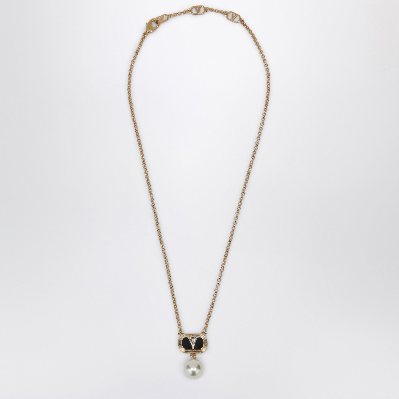 Valentino スワロフスキーパールを添えたバレンティーノガラヴァニオバレットネックレス - Image 1