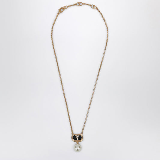 Valentino スワロフスキーパールを添えたバレンティーノガラヴァニオバレットネックレス - Image 1