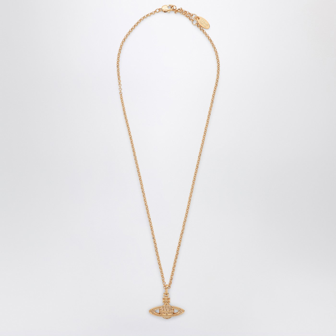 Vivienne Vivienne Westwood Mini Bas Relief Pendant Necklace In Gold - Image 1