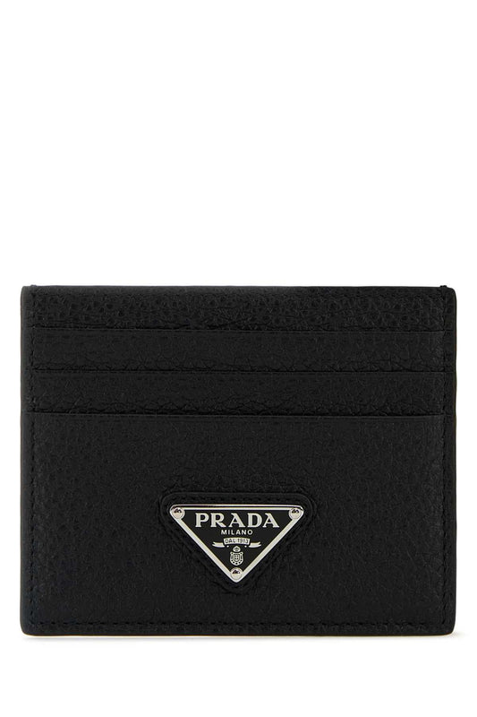 Prada プラダブラックレザーカードホルダー - Image 1