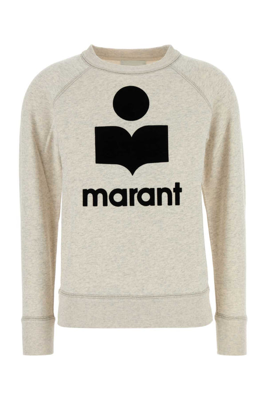 Marant イザベル・マラン・エトワイル・メランジュ・サンドコットンブレンドミリーニースウェットシャツ - Image 1