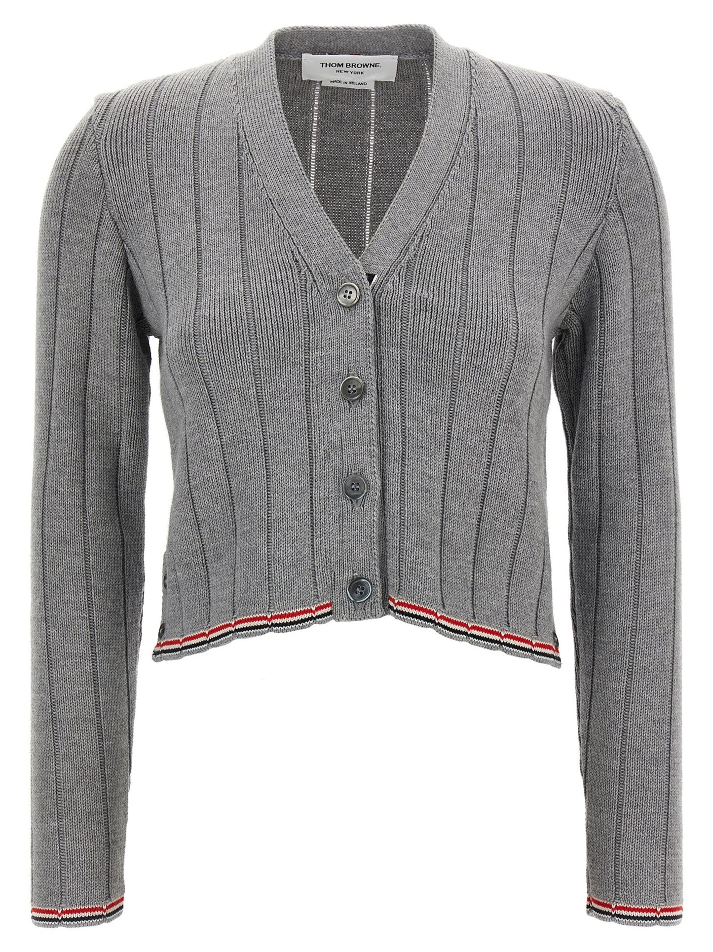 Thom Thom Browne 'RWB' Jacquard Cardigan - Image 1