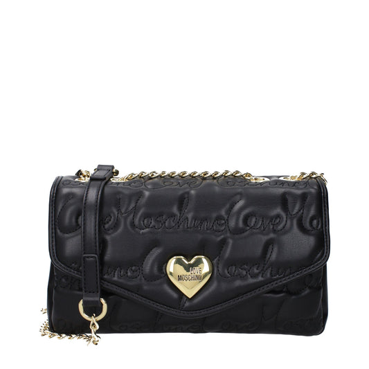 Moschino モスキーノのショルダーバッグが大好きな女性ポリウレタンブラック - Image 1