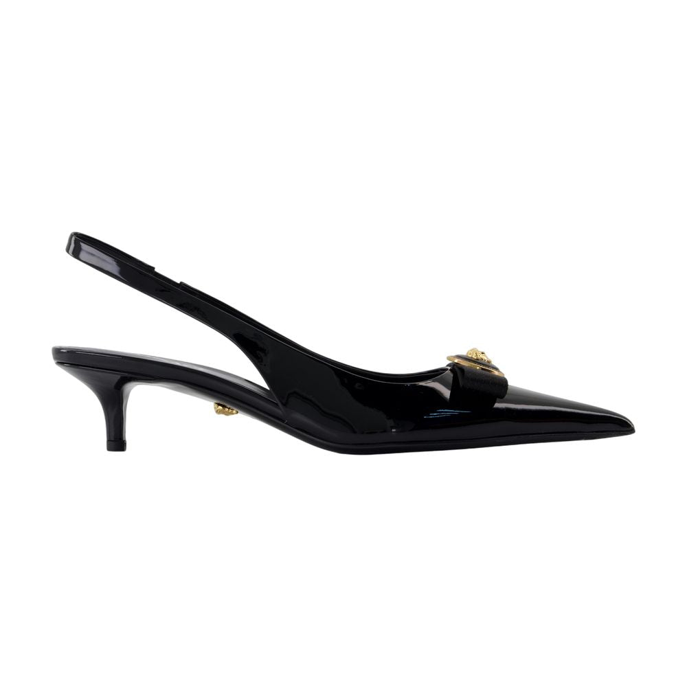 Versace T.45ポンプヴェルサーチレザーブラック - Image 1