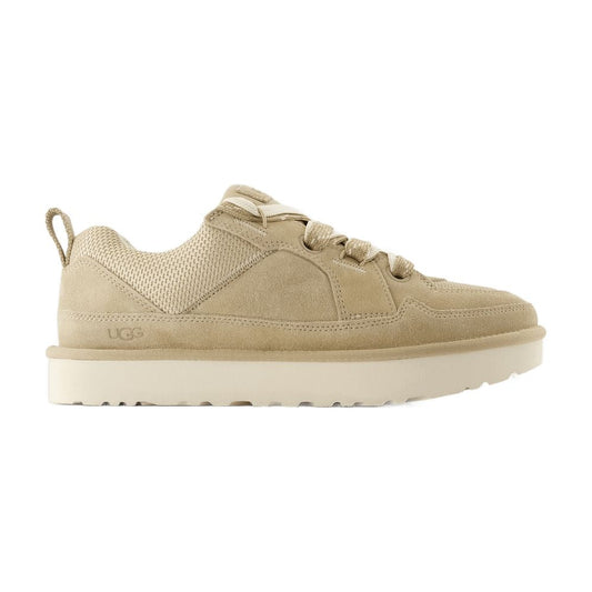 Ugg W Lo Lowmelスニーカーugg革ベージュ - Image 1