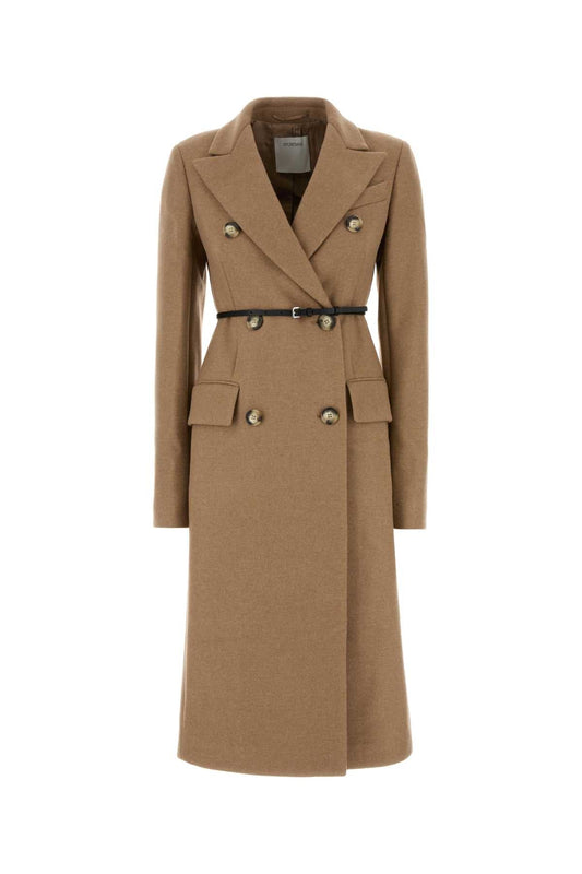 Sportmax SportMax Beige Wool Blend Ghia Coat - Image 1