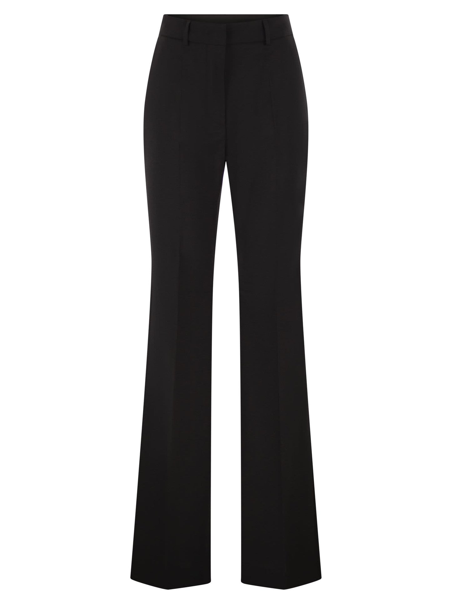 Sportmax SportMax格納庫の純粋なウールフレアズボン - Image 1