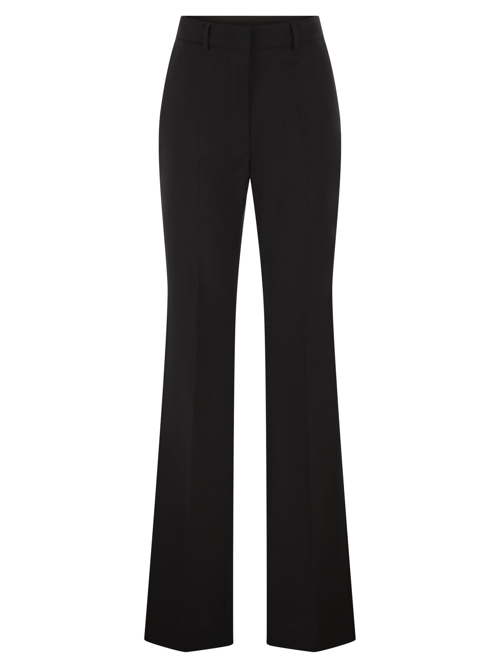 Sportmax SportMax格納庫の純粋なウールフレアズボン - Image 1