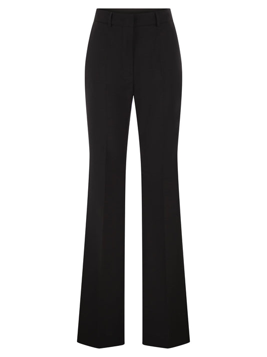 Sportmax SportMax格納庫の純粋なウールフレアズボン - Image 1