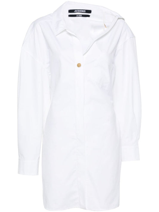 Jacquemus Jacquemus La Mini Robe Chemise Dress - Image 1