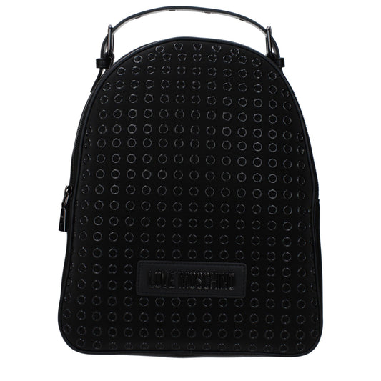 Moschino モスキーノのバックパックとフッピーの女性ポリウレタンブラックが大好きです - Image 1