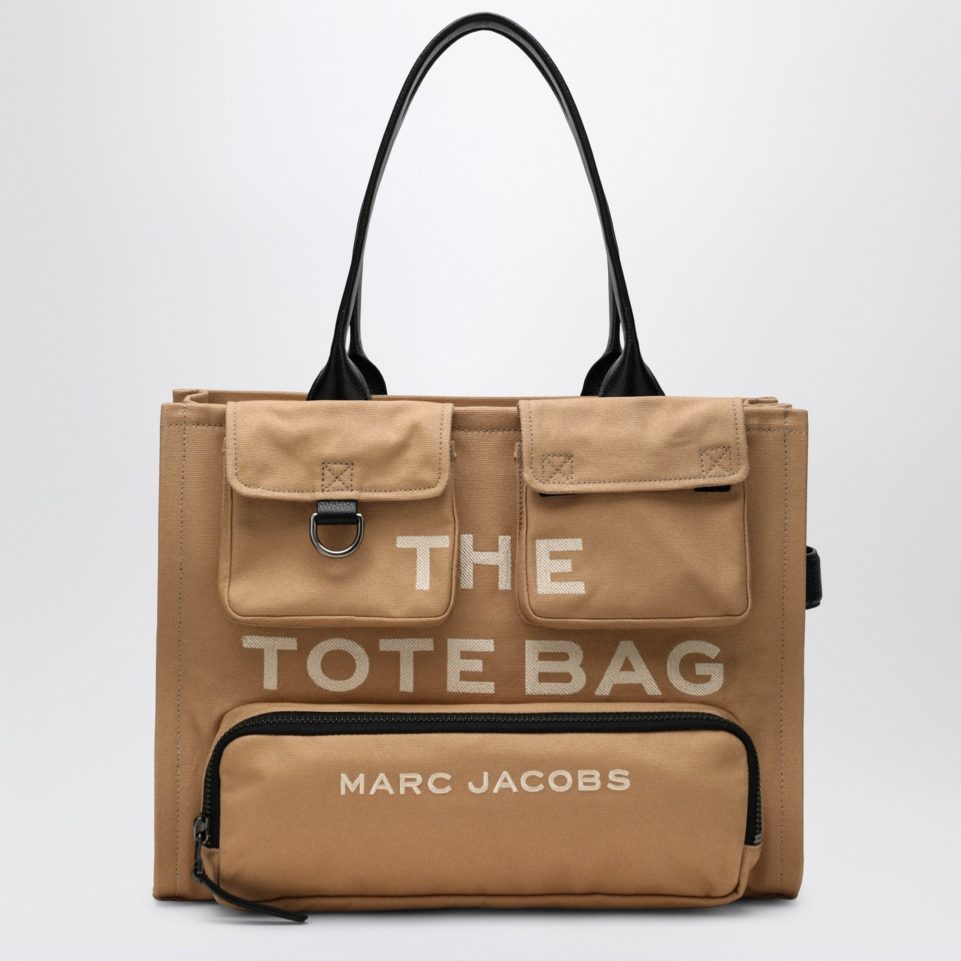 Marc マークジェイコブス貨物キャンバスラクダの大きなトートバッグ - Image 1