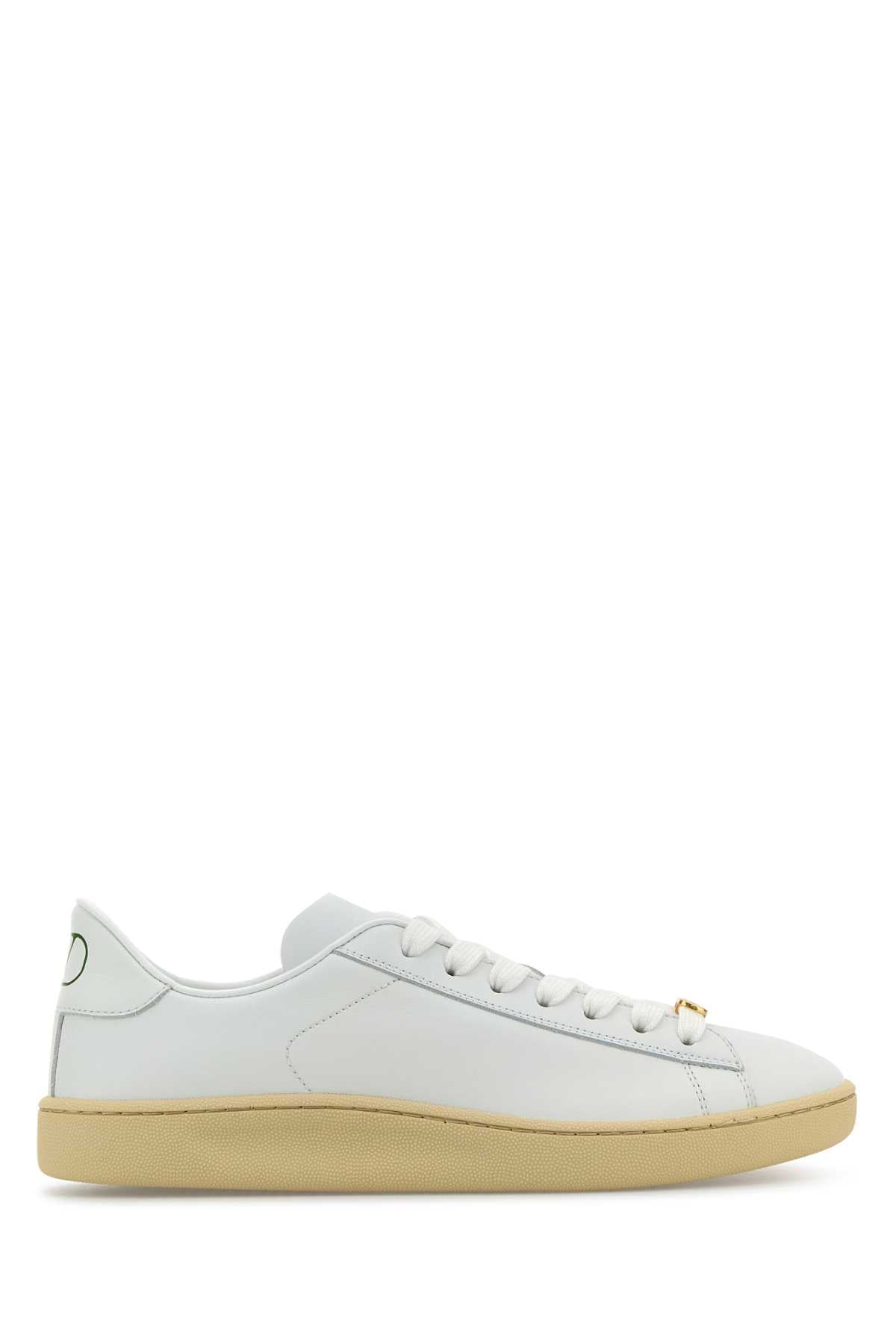Valentino バレンティーノガラヴァニホワイトレザーロイコスニーカー - Image 1