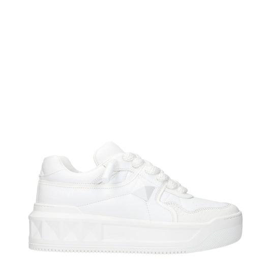 Valentino ヴァレンティノ ガラヴァーニ レディースs ホワイトレザースニーカー - Image 1