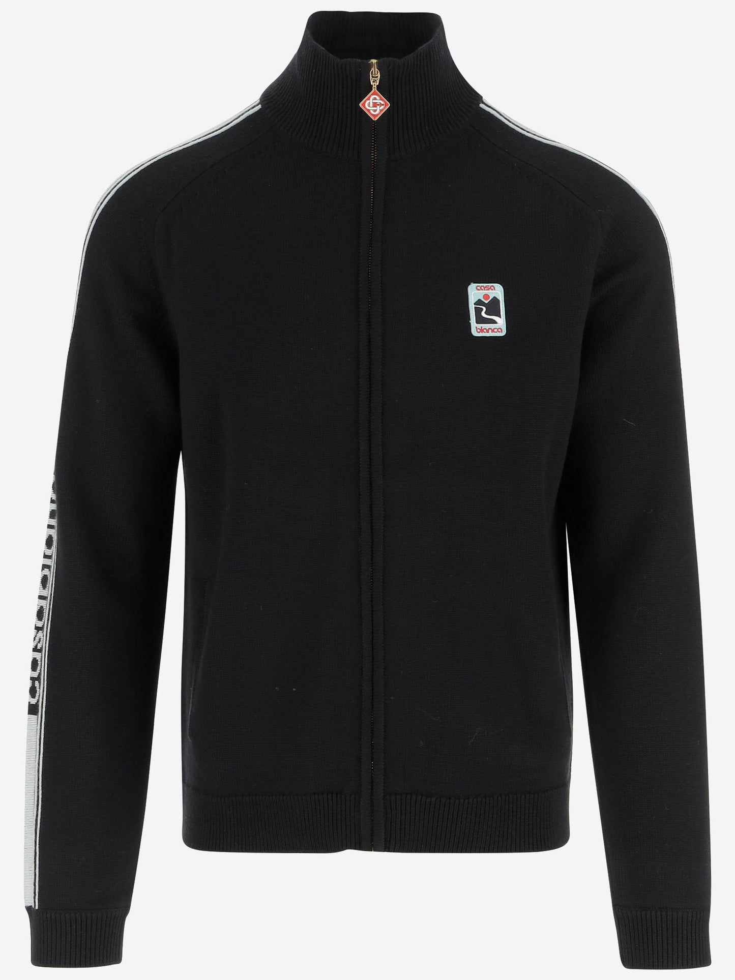 Casablanca ロゴ付きのカサブランカメリノウールスウェットシャツ - Image 1