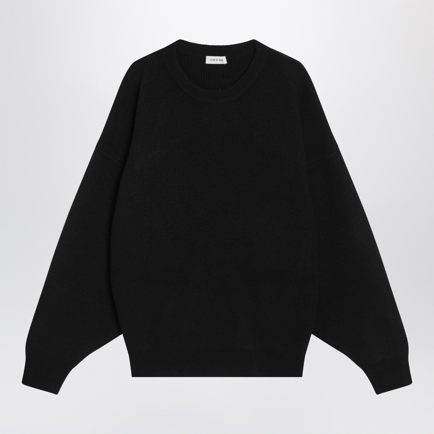 Fear Fear Of God ブラック ウール クルーネック セーター - Image 1