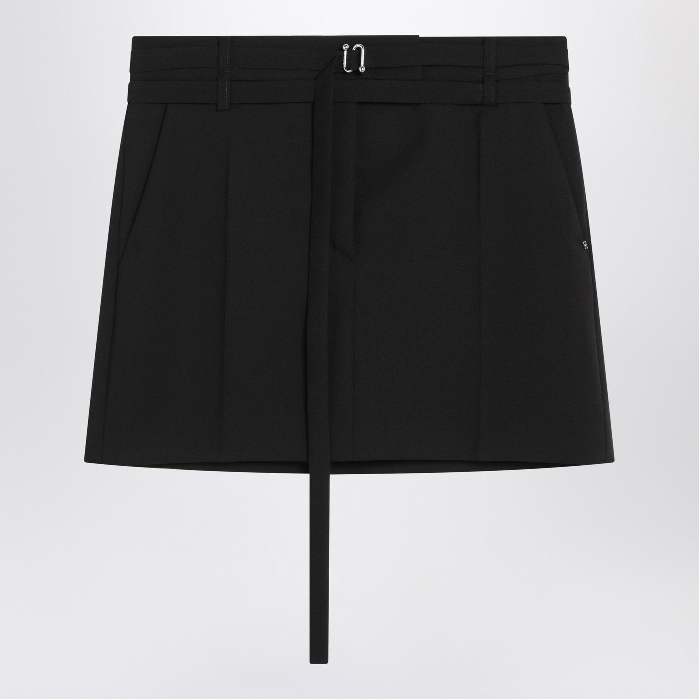 Sportmax ウールのSportMaxブラックミニスカート - Image 1